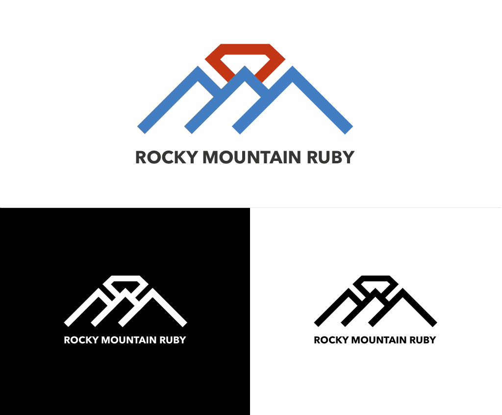 Final logos for rocky mountain ruby